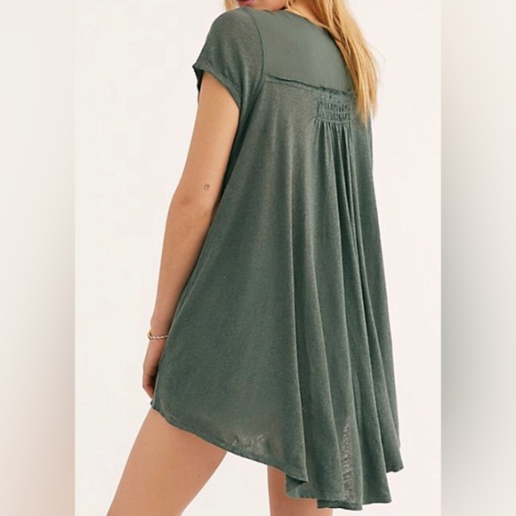 Free People ButtonFront HiLo Top - Picture 2 of 6